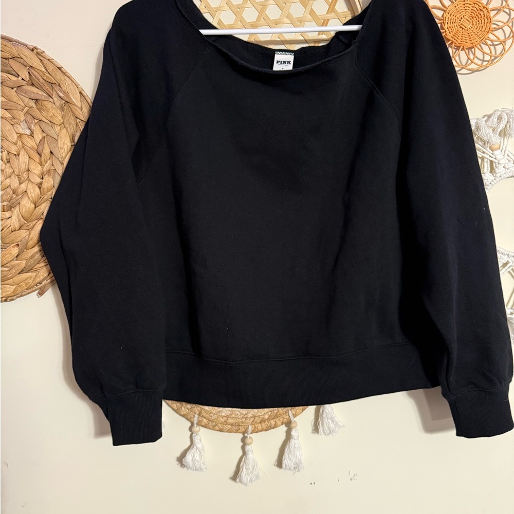 PINK Victoria's Secret Black Pullover Sweatshirt
